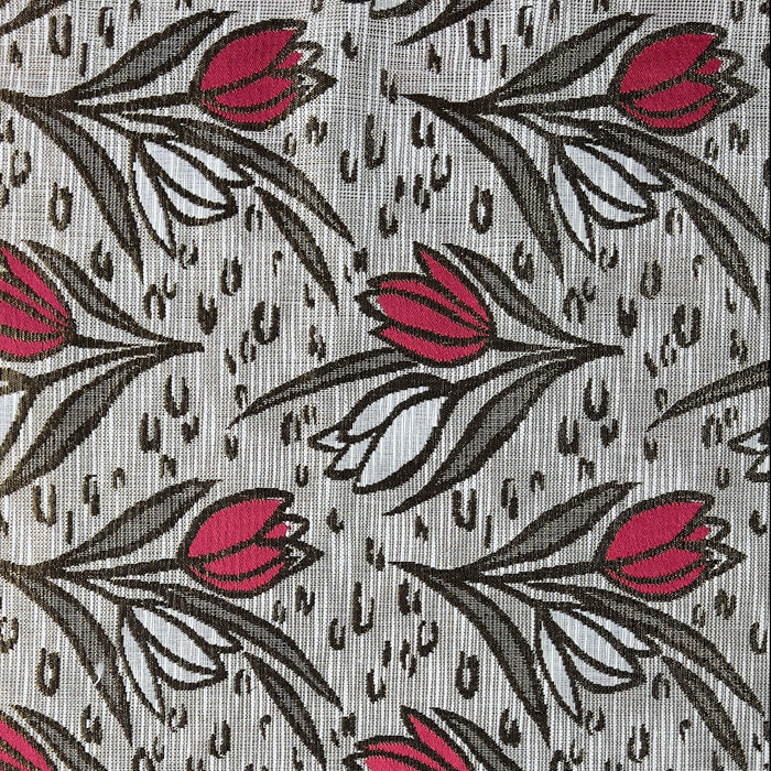 Broccato Laminato di Viscosa Seta Motivo tulipani Diffusione Tessuti Broccato Laminato di Viscosa Seta Motivo tulipani
