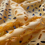 Pizzo Sangallo Giallo ocra Diffusione Tessuti Pizzo Sangallo Giallo ocra