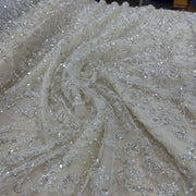 Pizzo Alta Moda perline Diffusione Tessuti Pizzo Alta Moda perline