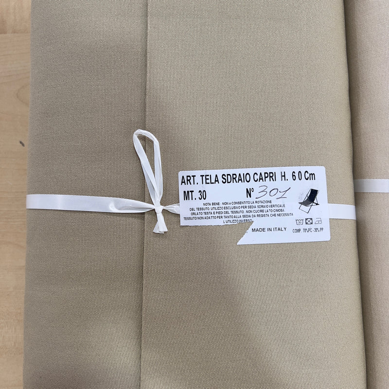 Tela per sedia a sdraio al metro tinta unita larghezza 60 cm - Capri