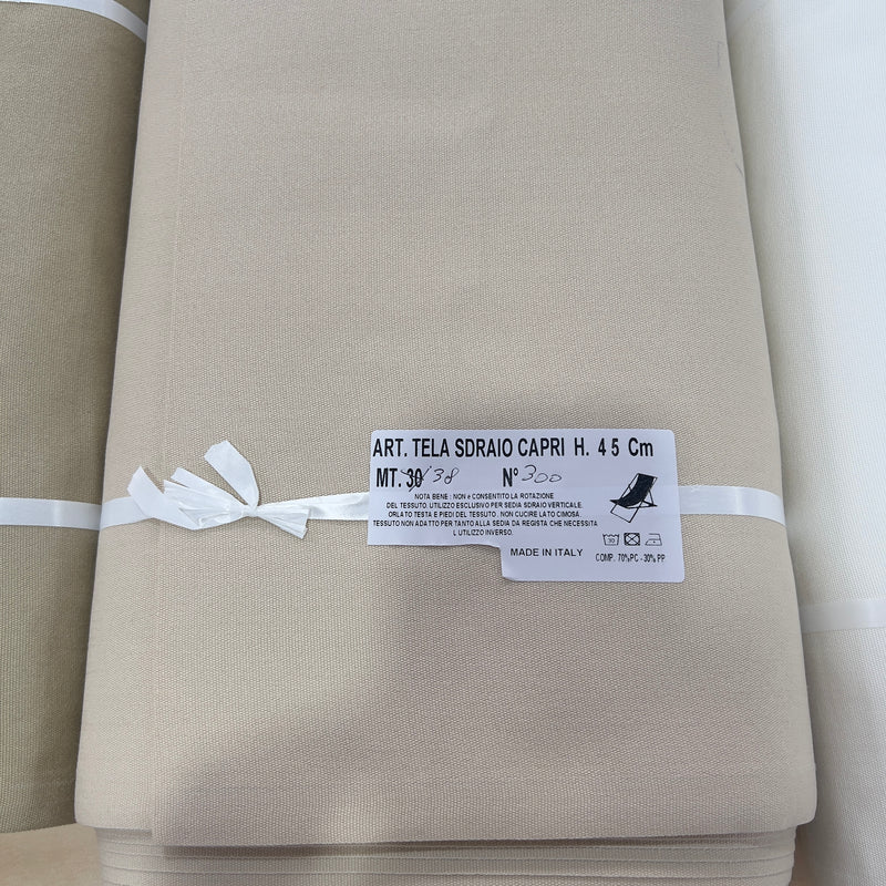 Tela per sedia a sdraio al metro tinta unita larghezza 45 cm - Capri