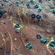 Pizzo Alta Moda con Paillettes Diffusione Tessuti Pizzo Alta Moda con Paillettes