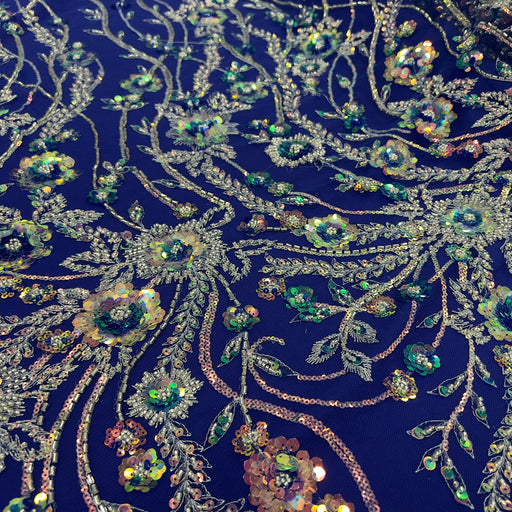 Pizzo Alta Moda con Paillettes Diffusione Tessuti Pizzo Alta Moda con Paillettes