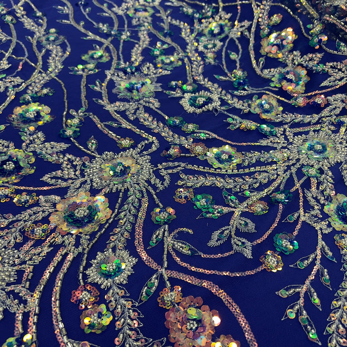 Pizzo Alta Moda con Paillettes Diffusione Tessuti Pizzo Alta Moda con Paillettes