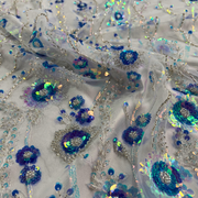 Pizzo Alta Moda con Paillettes Diffusione Tessuti Pizzo Alta Moda con Paillettes