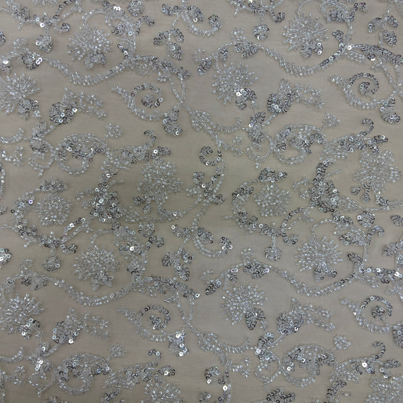 Pizzo Alta Moda perline Diffusione Tessuti Pizzo Alta Moda perline