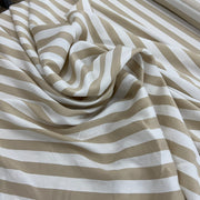 Camiceria a Righe Tortora e Panna Diffusione Tessuti Righe Tortora