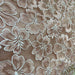 Tulle con fiori di ciliegio ricamato Diffusione Tessuti Tulle con fiori di ciliegio ricamato