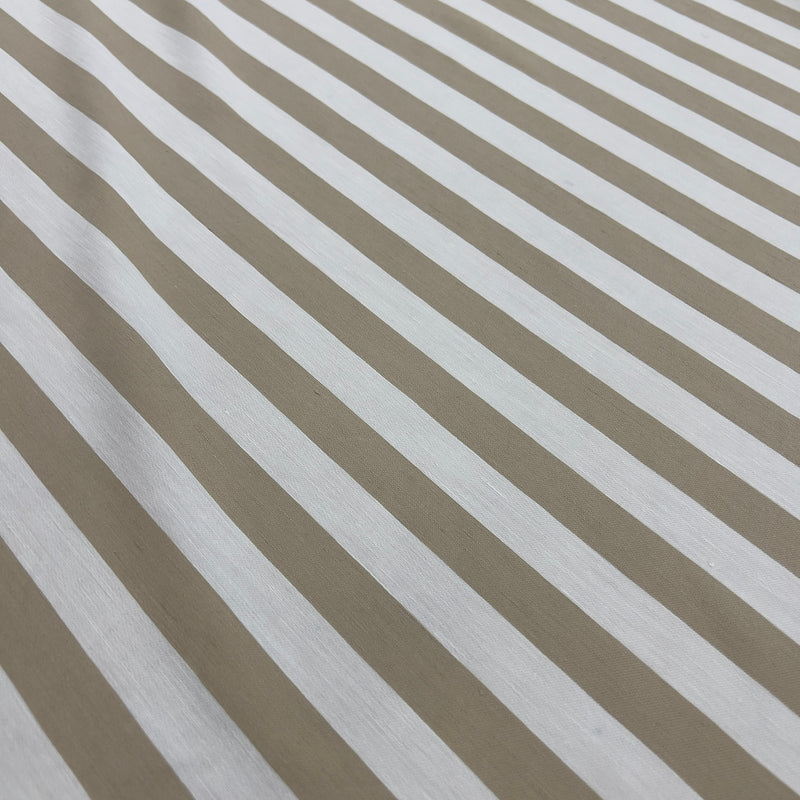 Camiceria a Righe Tortora e Panna Diffusione Tessuti Righe Tortora