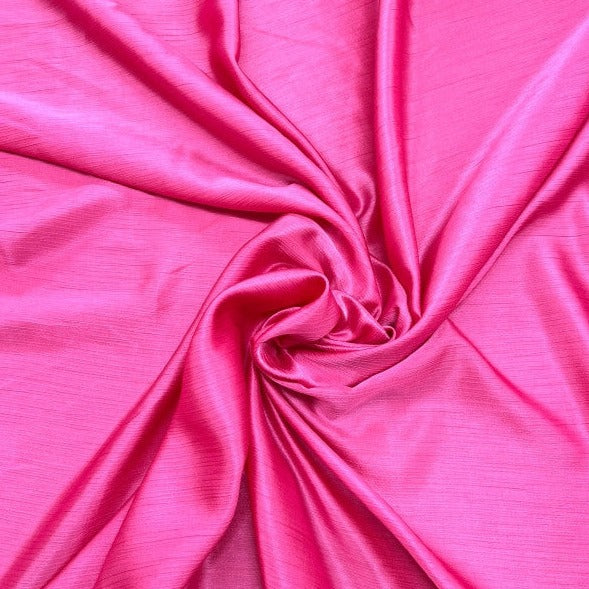 Seta Rosa Stropicciato Cotone