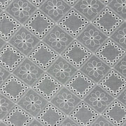 Pizzo Sangallo bianco rombo e fiore Diffusione Tessuti Pizzo Sangallo bianco rombo