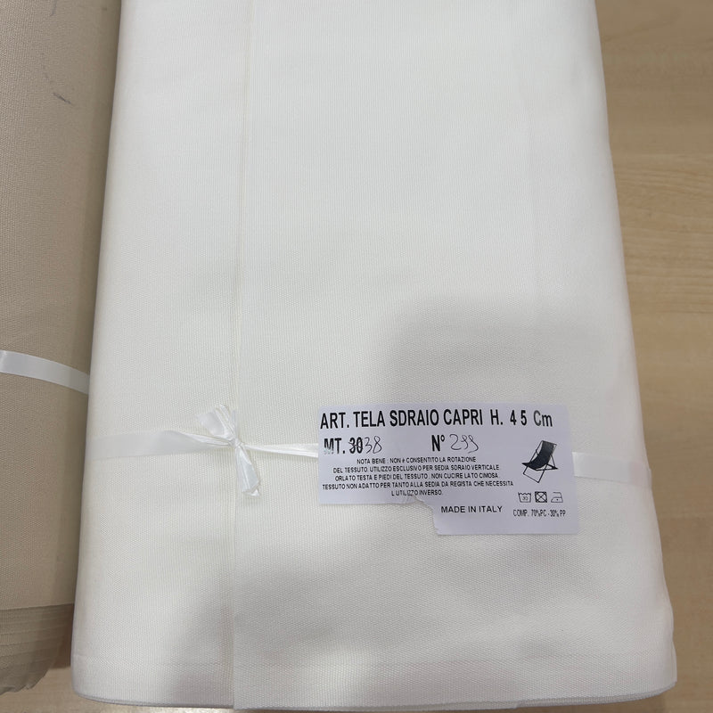 Tela per sedia a sdraio al metro tinta unita larghezza 45 cm - Capri