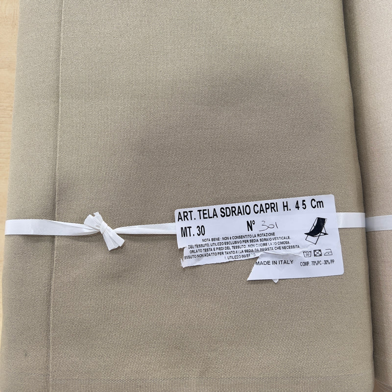 Tela per sedia a sdraio al metro tinta unita larghezza 45 cm - Capri