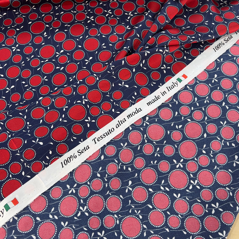 Seta alta moda motivo floreale Prada Diffusione Tessuti Seta alta moda motivo floreale Prada