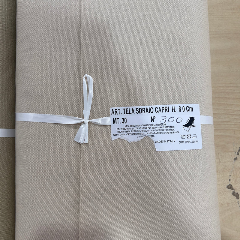 Tela per sedia a sdraio al metro tinta unita larghezza 60 cm - Capri