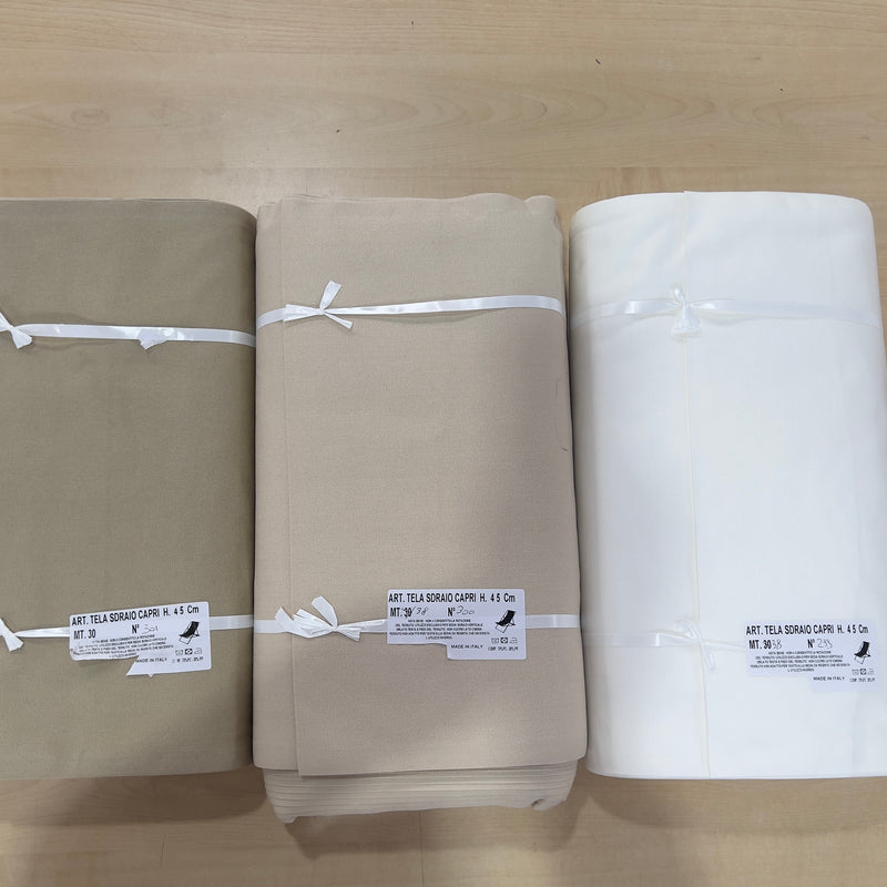 Tela per sedia a sdraio al metro tinta unita larghezza 45 cm - Capri