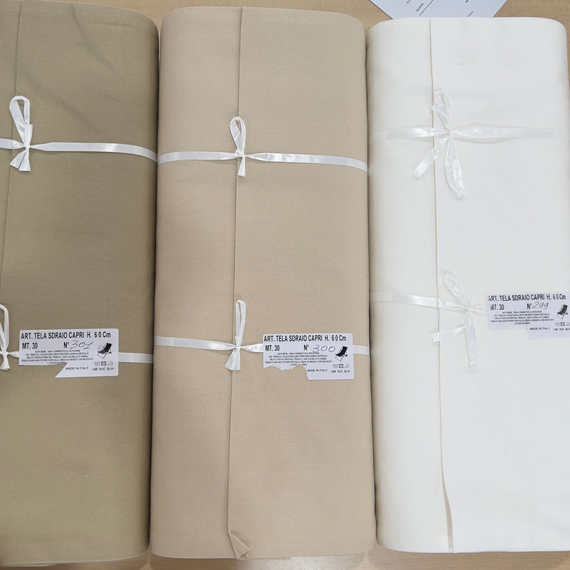 Tela per sedia a sdraio al metro tinta unita larghezza 60 cm - Capri