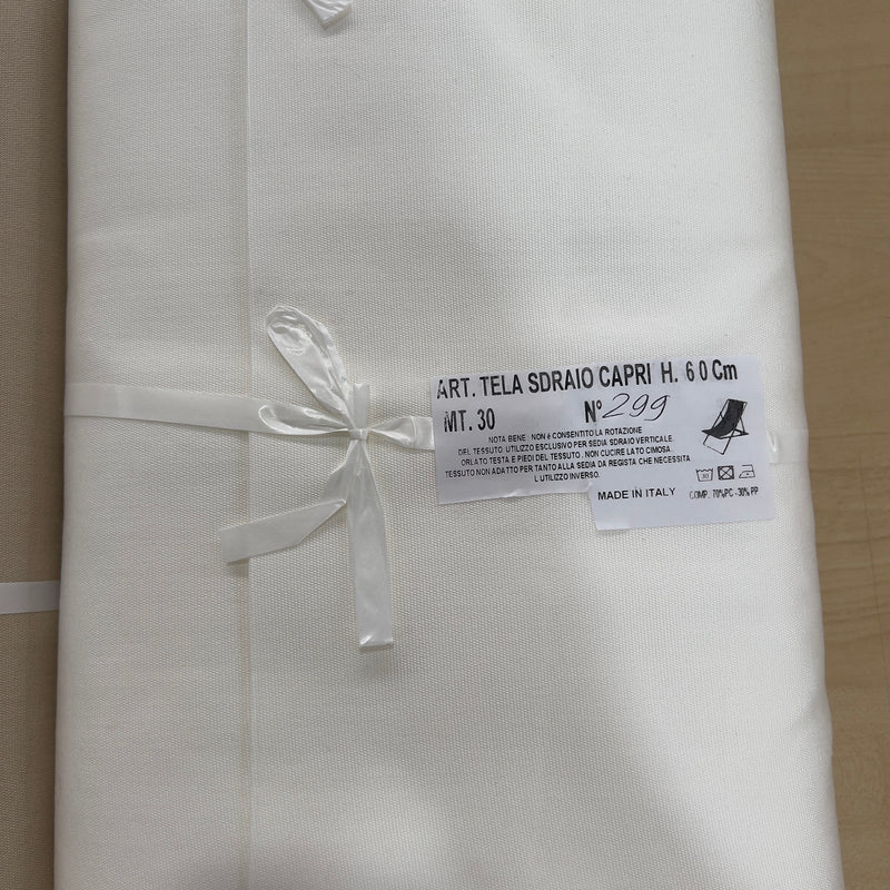 Tela per sedia a sdraio al metro tinta unita larghezza 60 cm - Capri