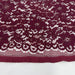 Pizzo Chantilly seta smerlato fiori bordeaux Diffusione Tessuti Pizzo Chantilly seta smerlato fiori bordeaux