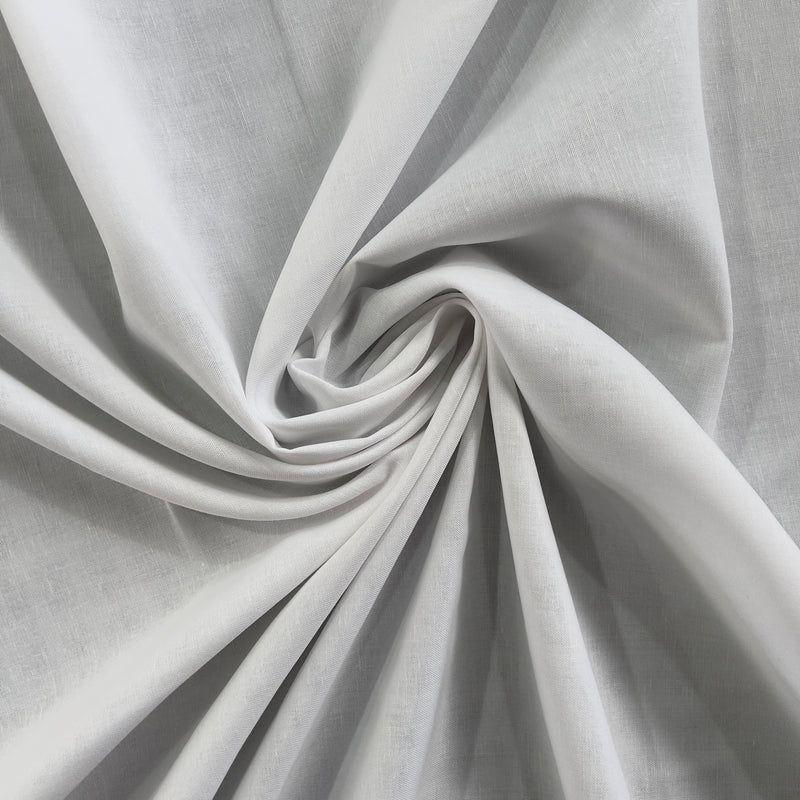 Tessuto Tenda Misto Lino bianco extra Diffusione Tessuti Tessuto Tenda Misto Lino bianco extra