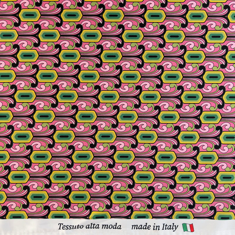 Rasetto in Poliestere Fantasia Geometrica Diffusione Tessuti Poliestere Fantasia Geometrica