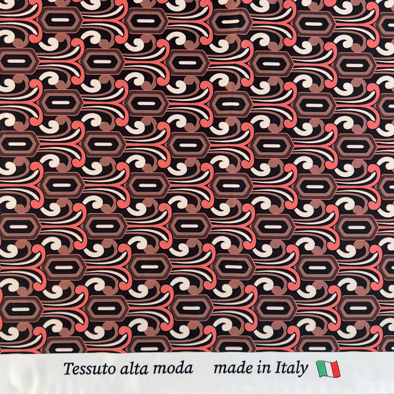 Rasetto in Poliestere Fantasia Geometrica Diffusione Tessuti Poliestere Fantasia Geometrica