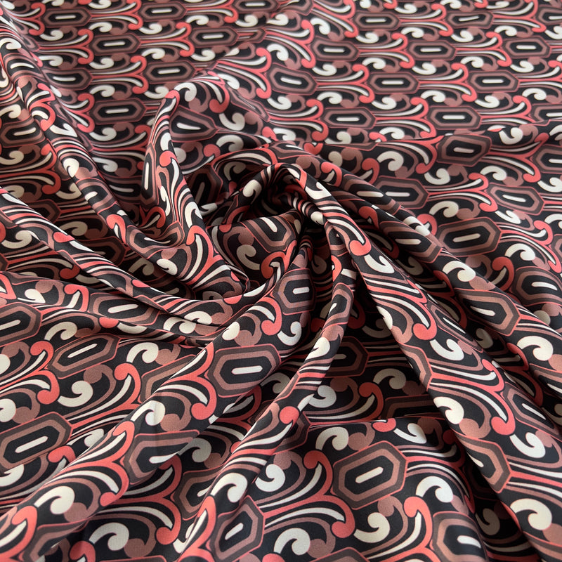 Rasetto in Poliestere Fantasia Geometrica Diffusione Tessuti Poliestere Fantasia Geometrica