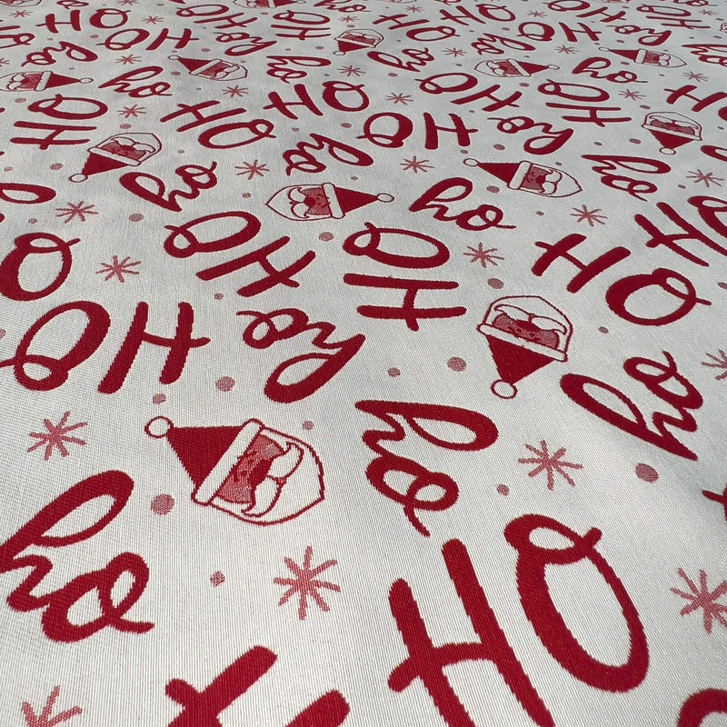 Tessuto Gobelin Natalizio HO HO HO