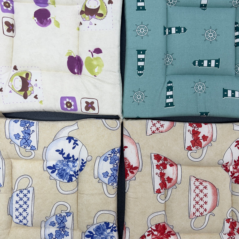 Cuscino coprisedia personalizzato con laccetti 38x38 cm