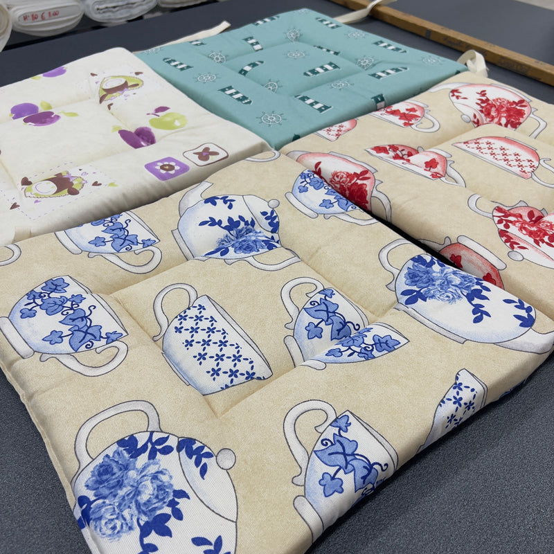 Cuscino coprisedia personalizzato con laccetti 38x38 cm