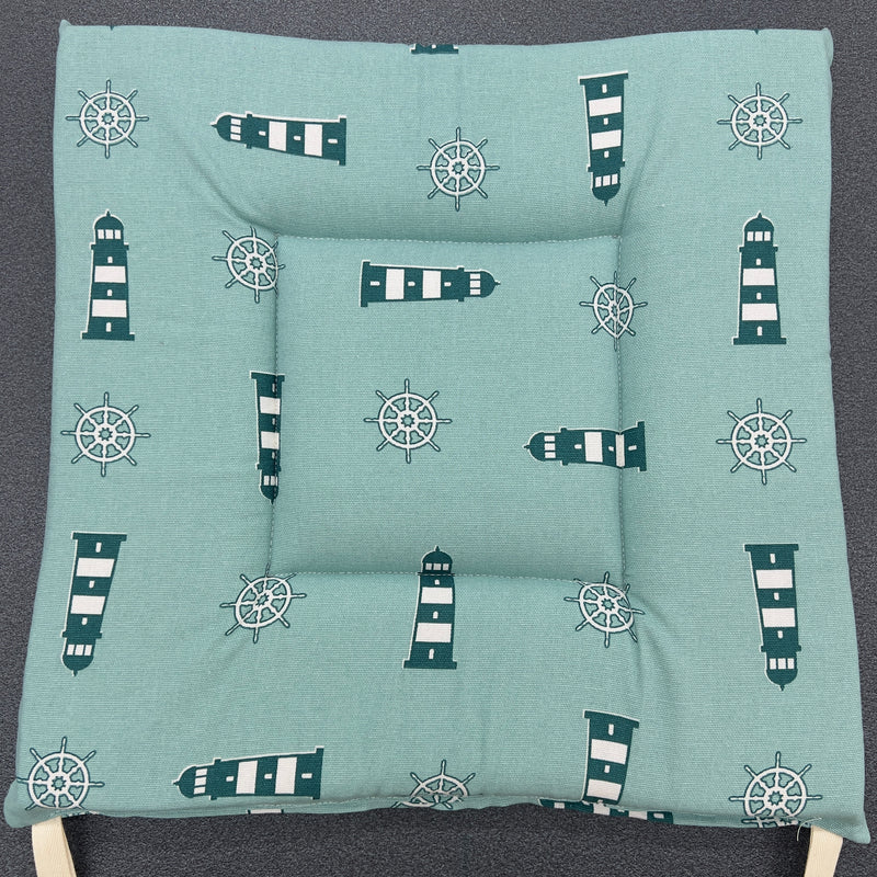 Cuscino coprisedia personalizzato con laccetti 38x38 cm