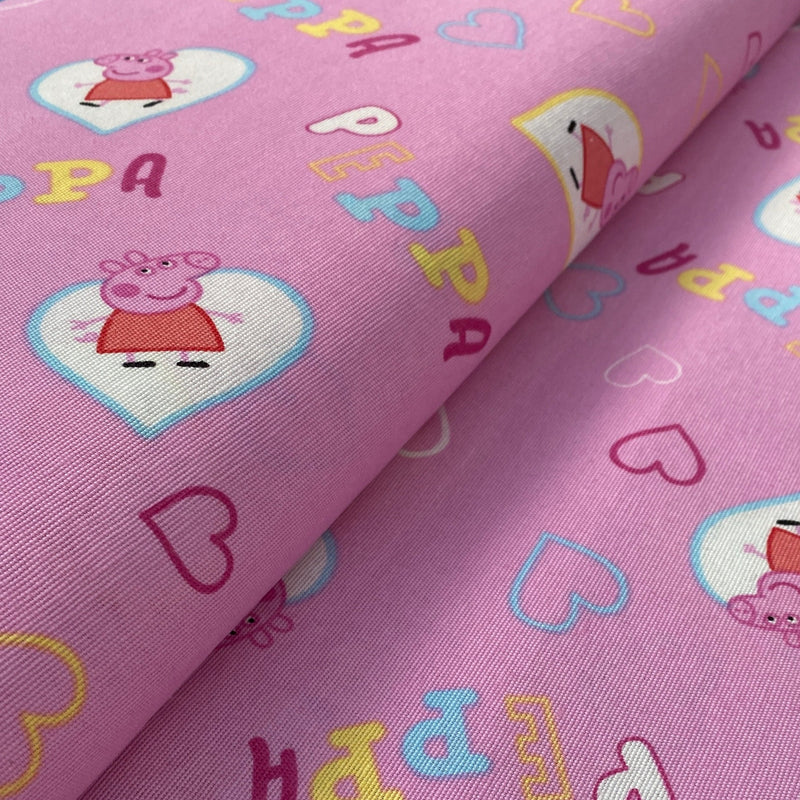 Cotone fantasia Peppa Pig e George Diffusione Tessuti Cotone fantasia Peppa Pig