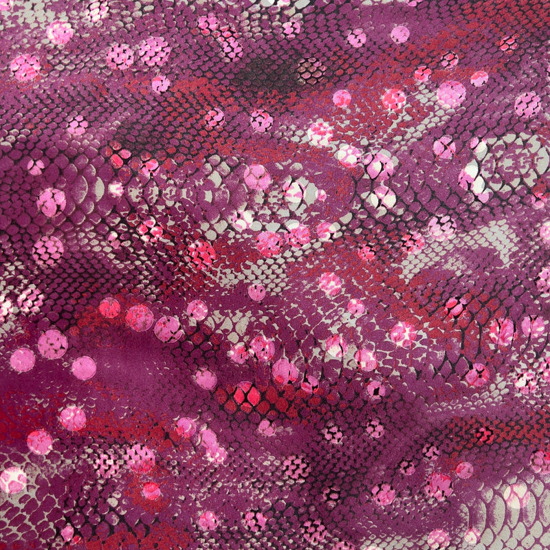 Devore Seta Animalier Serpente