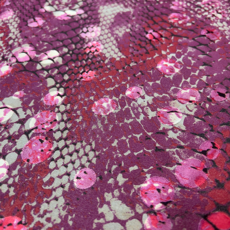 Devore Seta Animalier Serpente