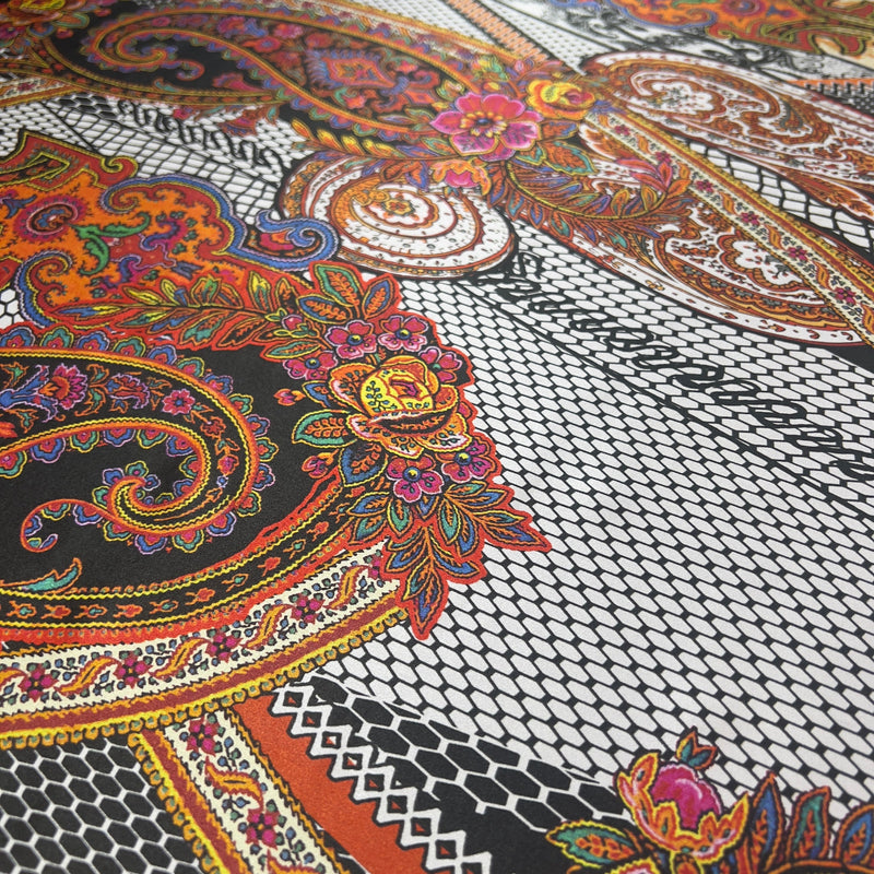 Seta alta moda motivo Etrò Diffusione Tessuti Tessuto Seta alta moda motivo Etrò