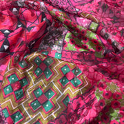 Seta Devore fantasia geometria Diffusione Tessuti Tessuto seta Devore fantasia geometria