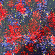 Tessuto Seta Devoré Fantasia Astratta