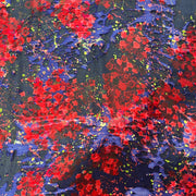 Tessuto Seta Devoré Fantasia Astratta