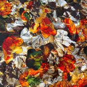 Seta Devoré Fantasia Floreale toni Accesi Diffusione Tessuti Seta Devoré Fantasia Floreale toni Accesi