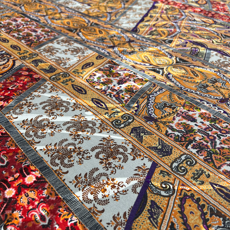 Seta Devoré Fantasia Regale Paisley Diffusione Tessuti Seta Devoré Fantasia Regale Paisley