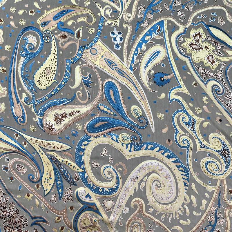 Seta Devoré Fantasia Regale base bianca Diffusione Tessuti Seta Devoré Fantasia Regale base bianca