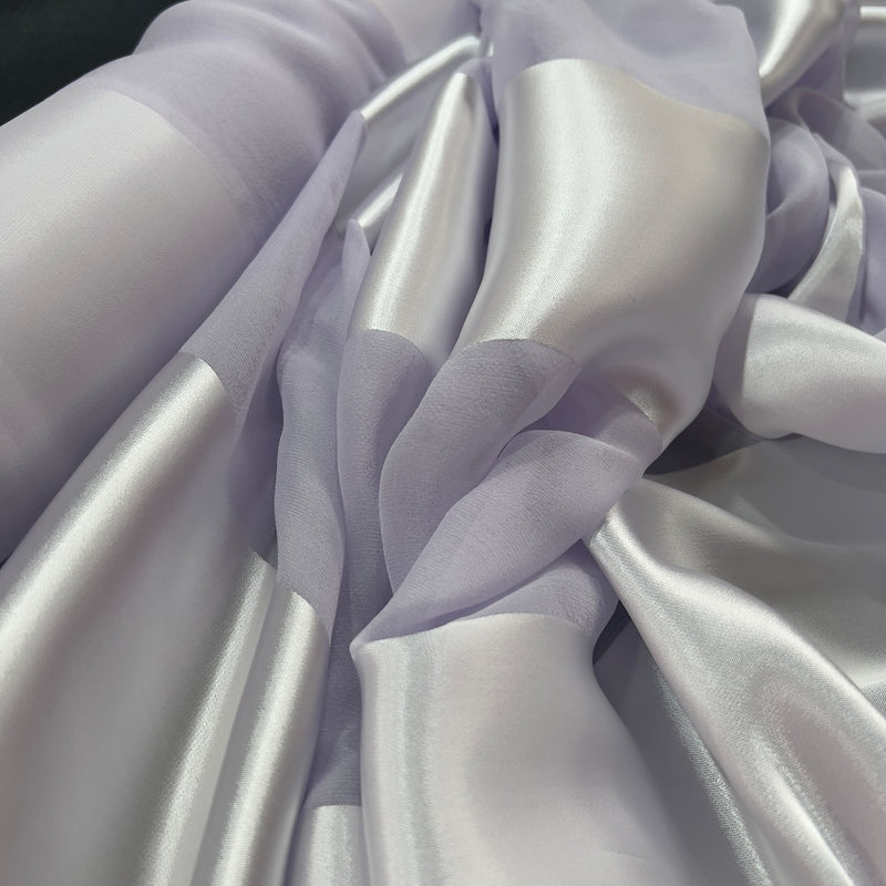 Devore Seta righe cangiante Diffusione Tessuti Devore Seta righe cangiante