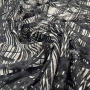 Seta Devoré astratto righe Diffusione Tessuti Seta Devoré astratto righe