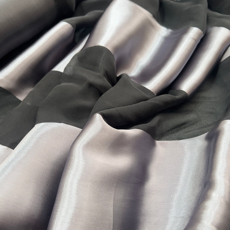 Devore Seta righe cangiante Diffusione Tessuti Devore Seta righe cangiante