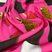 Rasetto Estivo Fantasia Gelato Base Rosa Diffusione Tessuti Rasetto Estivo Fantasia Gelato Base Rosa