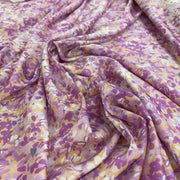 Rasetto Primavera Fiorente Toni Lilla Made in Italy Diffusione Tessuti Rasetto Primavera Fiorente Toni Lilla Made