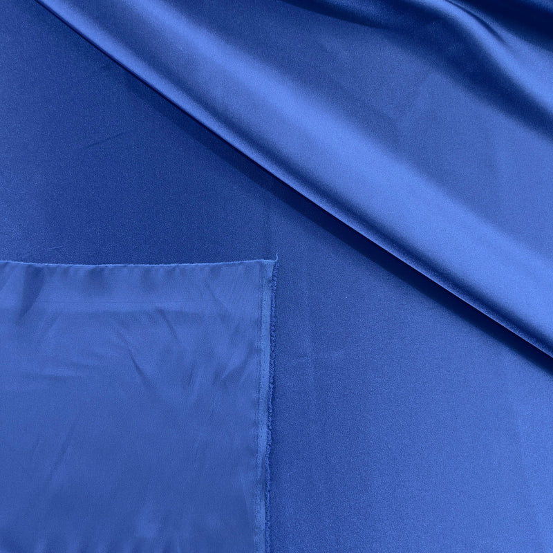 Satin poliestere Blu reale