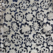 Tulle con fiori di ciliegio ricamato Diffusione Tessuti Tulle con fiori di ciliegio ricamato