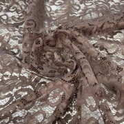 Pizzo Chantilly smerlato foliage Diffusione Tessuti Pizzo Chantilly smerlato foliage