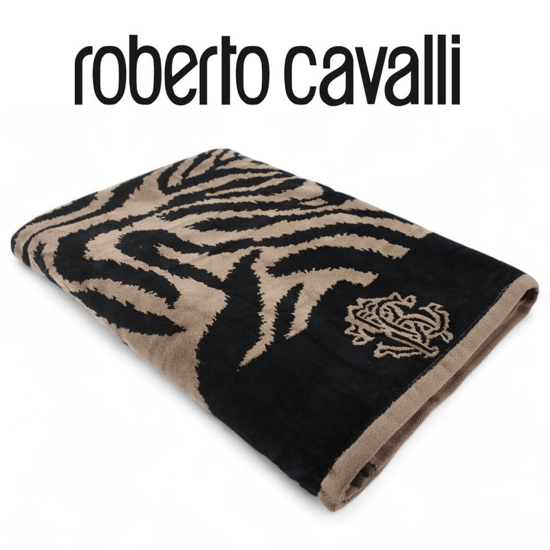 Telo Bagno Roberto Cavalli in spugna stampa ZEBRA
